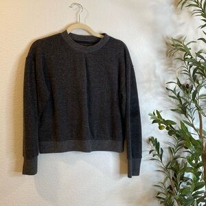 Black Ribbed Thin Sweater